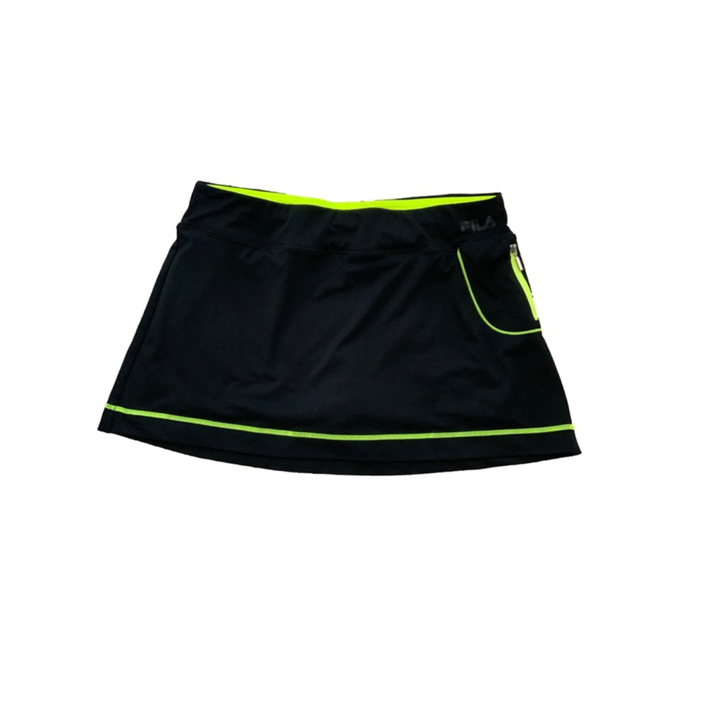 FILA Black Women's Size Large Stretch Waist Tennis Skort